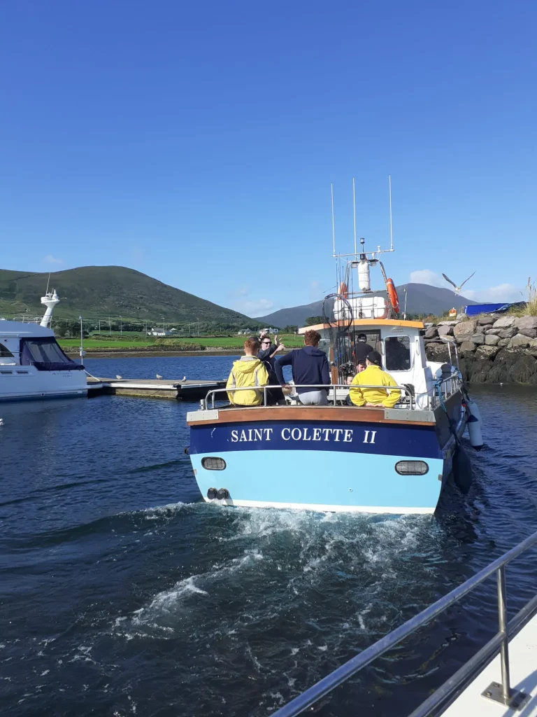 Saint Colette II leaving the harbour